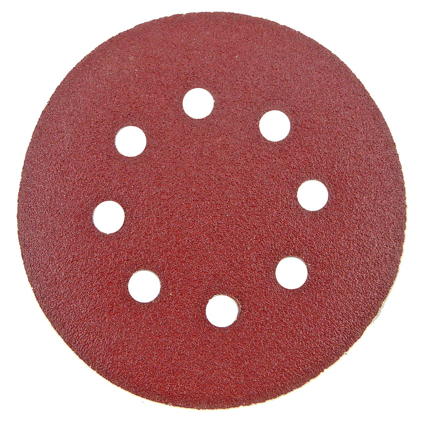 125mm Sanding Disc 80 Grit 8 Hole Display Pack of 10